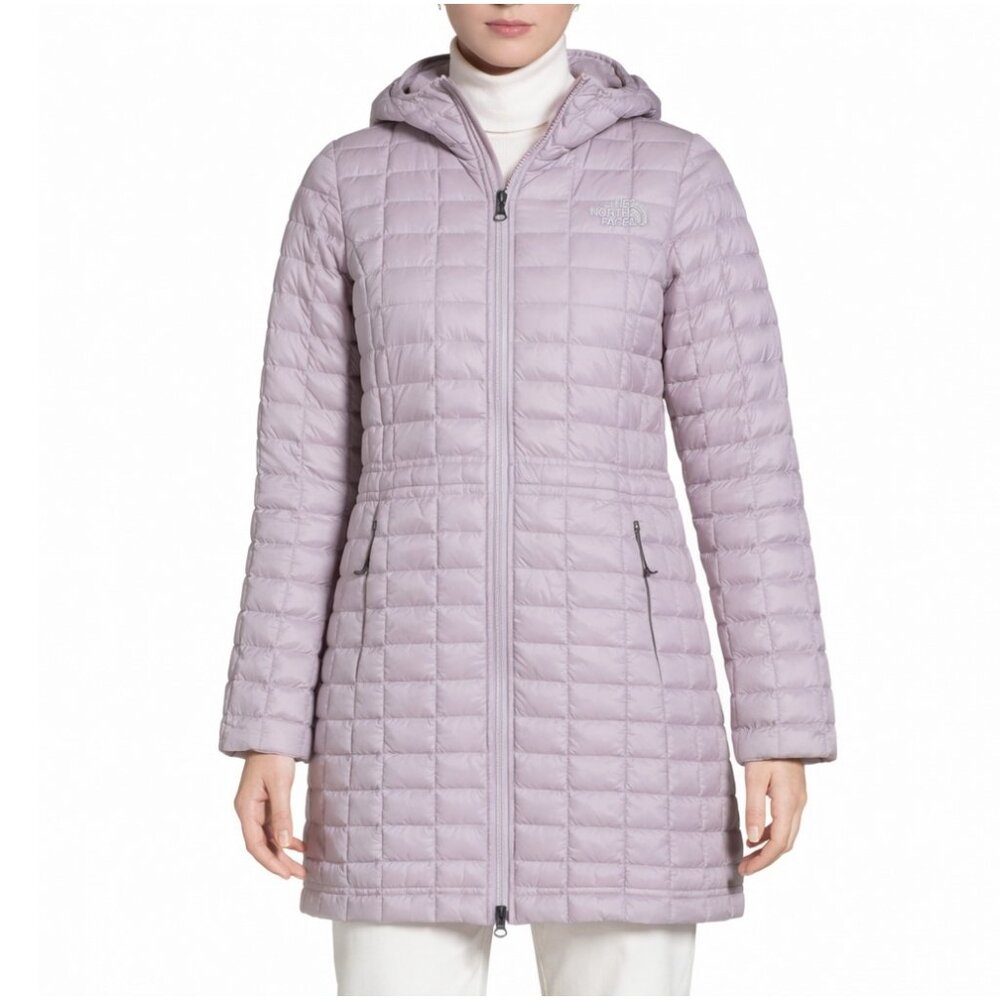 NEW The North Face ThermoBall Eco Hooded Insulated Parka Purple Pink XS